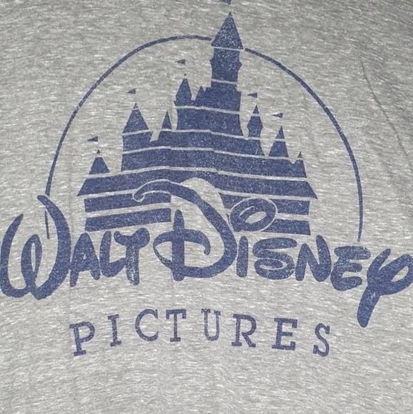WALT DISNEY Soft T-shirt Gray Navy Womens‎ Size S Travel Vacation Disneyland - Picture 2 of 4